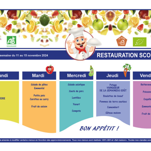 semaine du 11 au 15 novembre